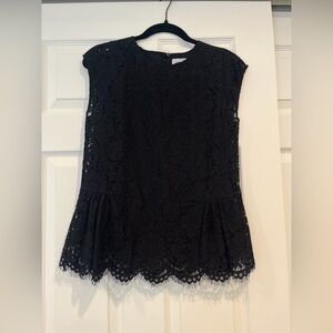 Jigsaw Black Lace Top